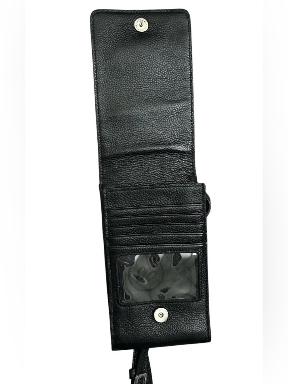 Brighton Brown Croc Embossed Leather Crossbody Bag - Picture 5 of 7